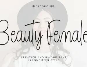 Beauty Female Handwritten font