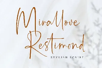 Mirallove Restimond Handwritten Script font