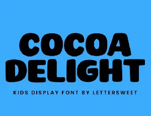 Cocoa Delight Display font