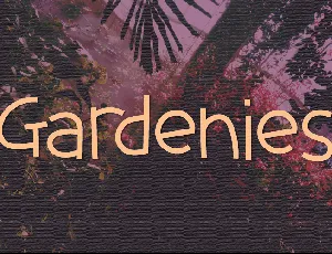 Gardenies font