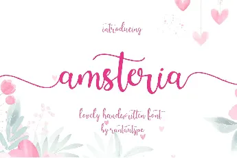 Amsteria font