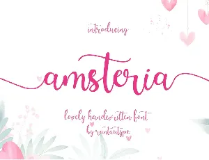 Amsteria font