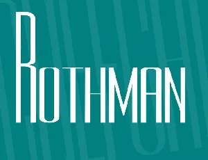 Rothman font