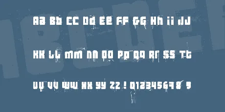 3 theHard way RMX font