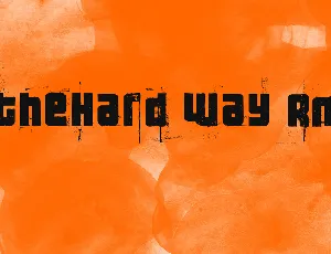 3 theHard way RMX font