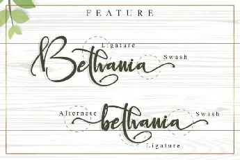 Bethania Calligraphy font