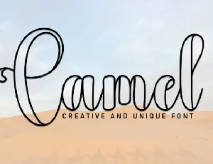 Camel Script font