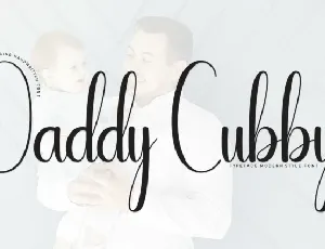 Daddy Cubby Script font