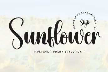 Sunflower Script font