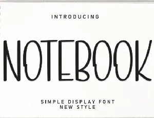 Notebook Display font