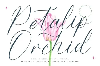 Petalip Orchid font