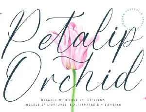 Petalip Orchid font