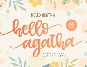 Hello Agatha font