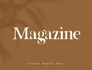 Magazine Classic Serif font