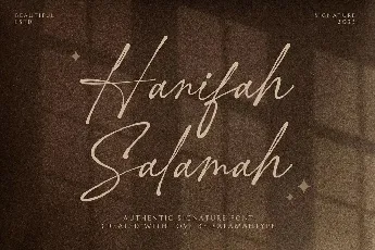 Hanifah Salamah font