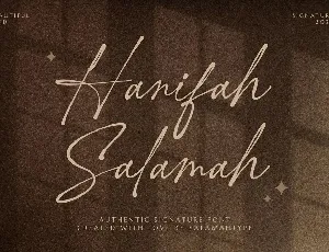 Hanifah Salamah font