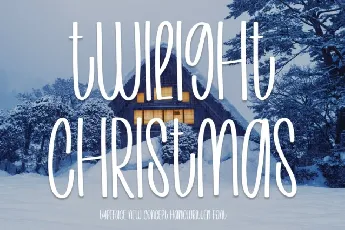 Twilight Christmas Display font