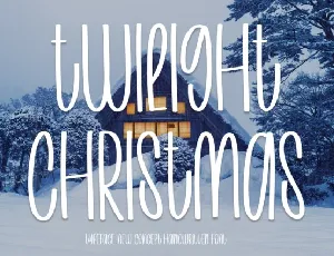 Twilight Christmas Display font