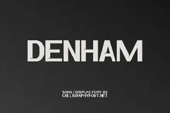 Denham Demo font