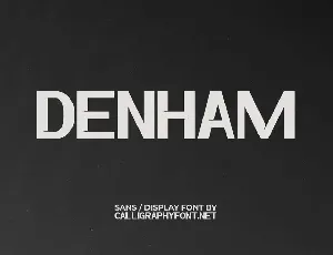 Denham Demo font