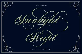 Sunlight Script font