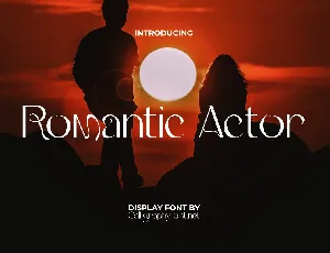 Romantic Actor Demo font