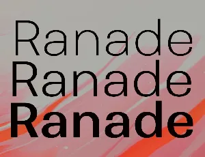 Ranade Family font