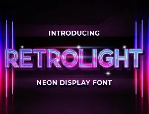 Retrolight font