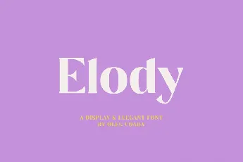 Elody font