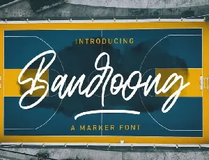 Bandoong Script font