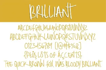 Brilliant font