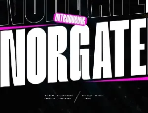 Norgate font