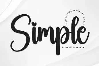 Simple Script font