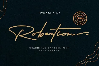 Robertson Signature Script font