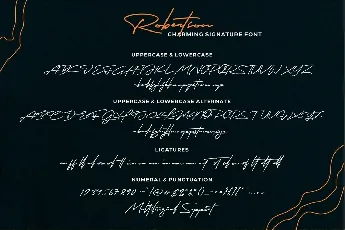 Robertson Signature Script font