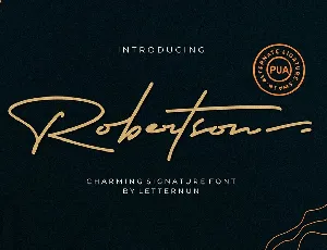 Robertson Signature Script font