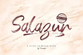 Salazur Brush font