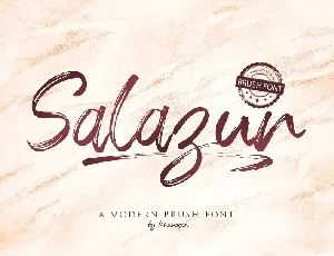 Salazur Brush font