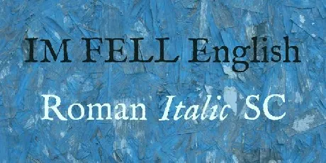 IM Fell English font