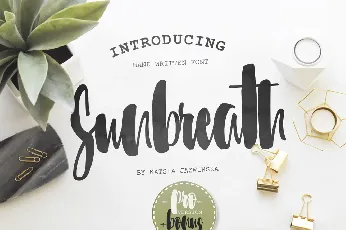 Sunbreath Free font