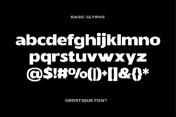 Grostique font