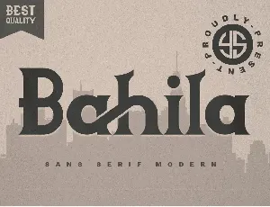 Bahila font