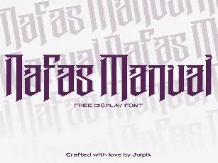 Nafas Manual font