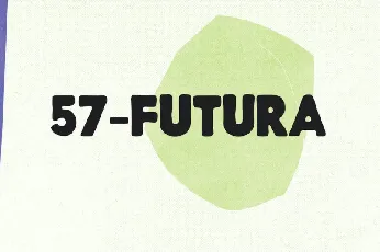 57 Futura font