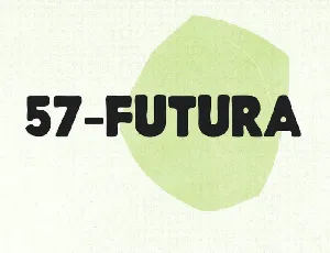 57 Futura font