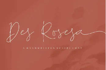 Des Rosesa Handwritten font