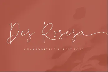 Des Rosesa Handwritten font