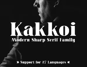 Kakkoi Serif font