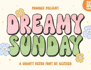 Dreamy Sunday Display font
