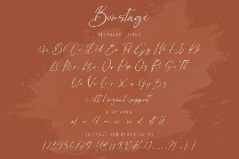 Bonstage Handwritten Script font